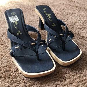 Square toe sandals